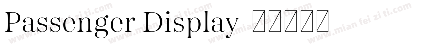 Passenger Display字体转换